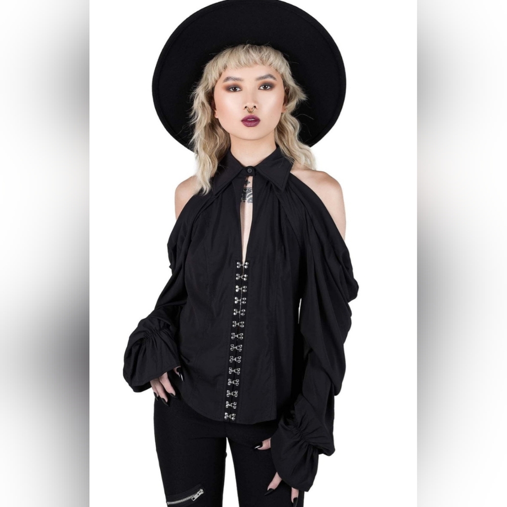 Devil's Advocate - Black Blouse, by KILLSTAR.